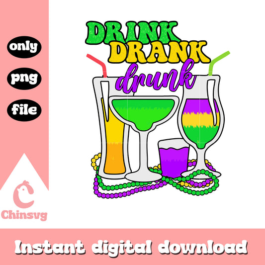 Drink cartoon mardi gras png, when is mardi gras 2026​ png