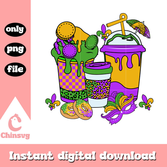 Drink drawing mardi gras png, parades in new orleans​​ png