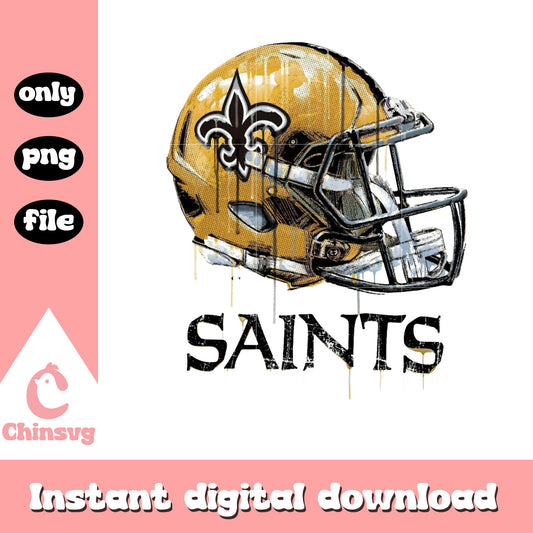 Dripping helmet saints team png, New Orleans Saints png