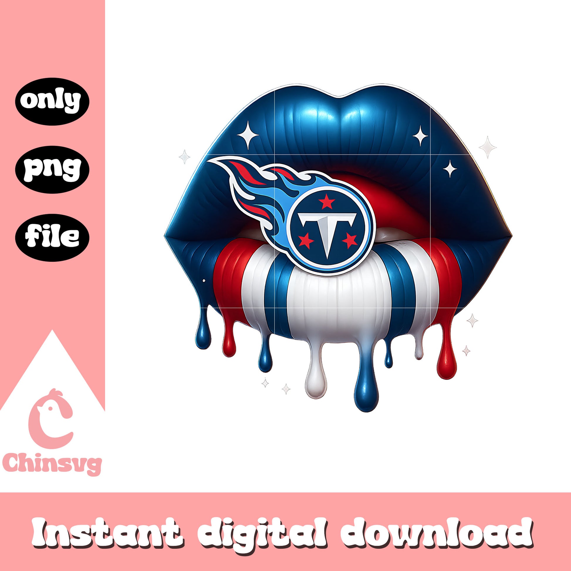 Dripping lips tennessee titans png, tennessee titans​ png