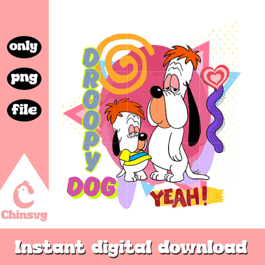 Droopy dog yeah cartoon design png, droopy character png