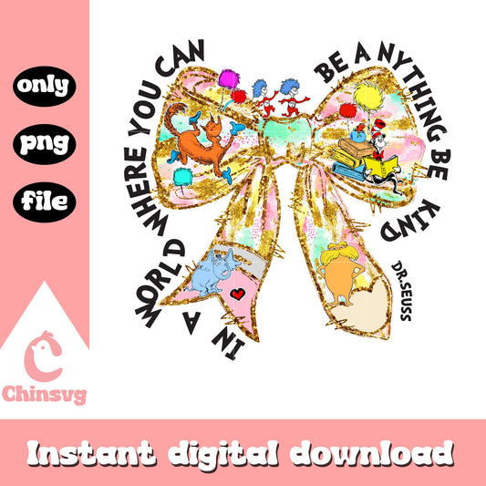 Dr seuss be kind pencil bow png, dr seuss png, be kind png