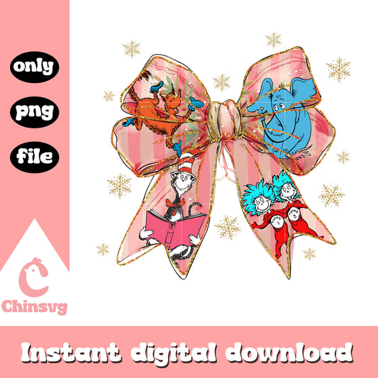 Dr seuss character vintage bow png, dr seuss cartoon png, cartoon png