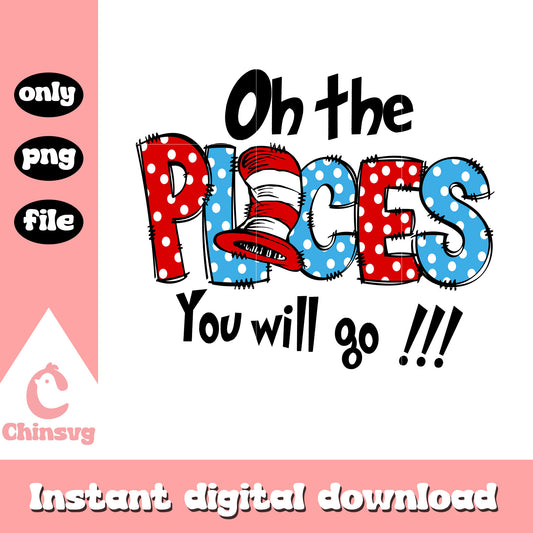 Dr seuss the places you will go font design png, font design png
