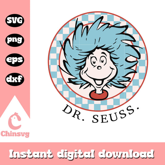 Dr seuss thing character svg, thing svg, cartoon character svg