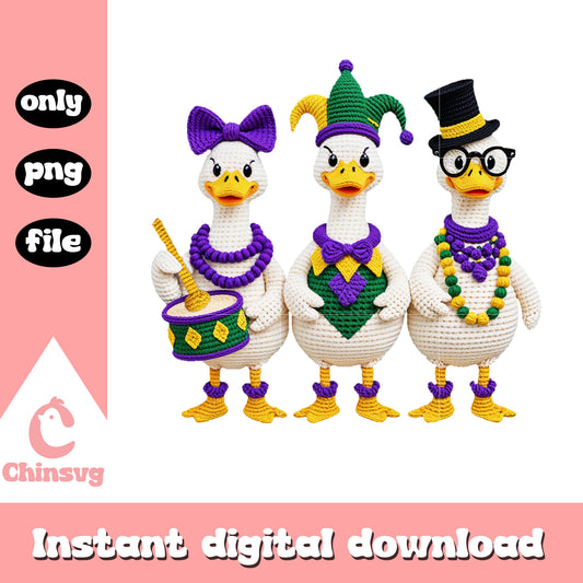 Duck friends mardi gras png, schedule parade new orleans​ png