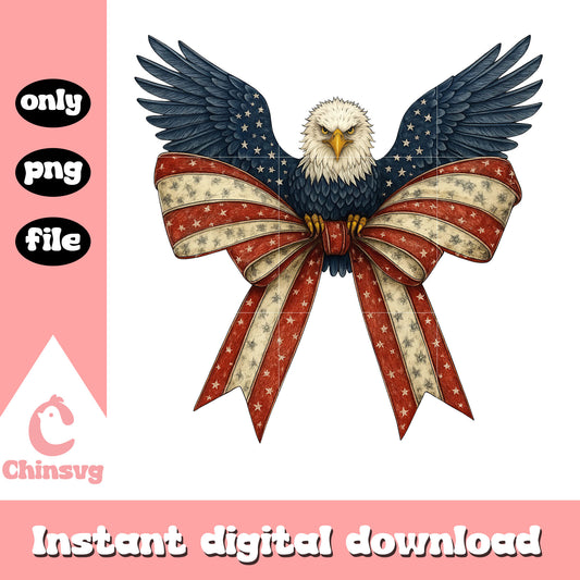Eagle america holding bow png, eagle america​ png, 4th of july holiday​ png