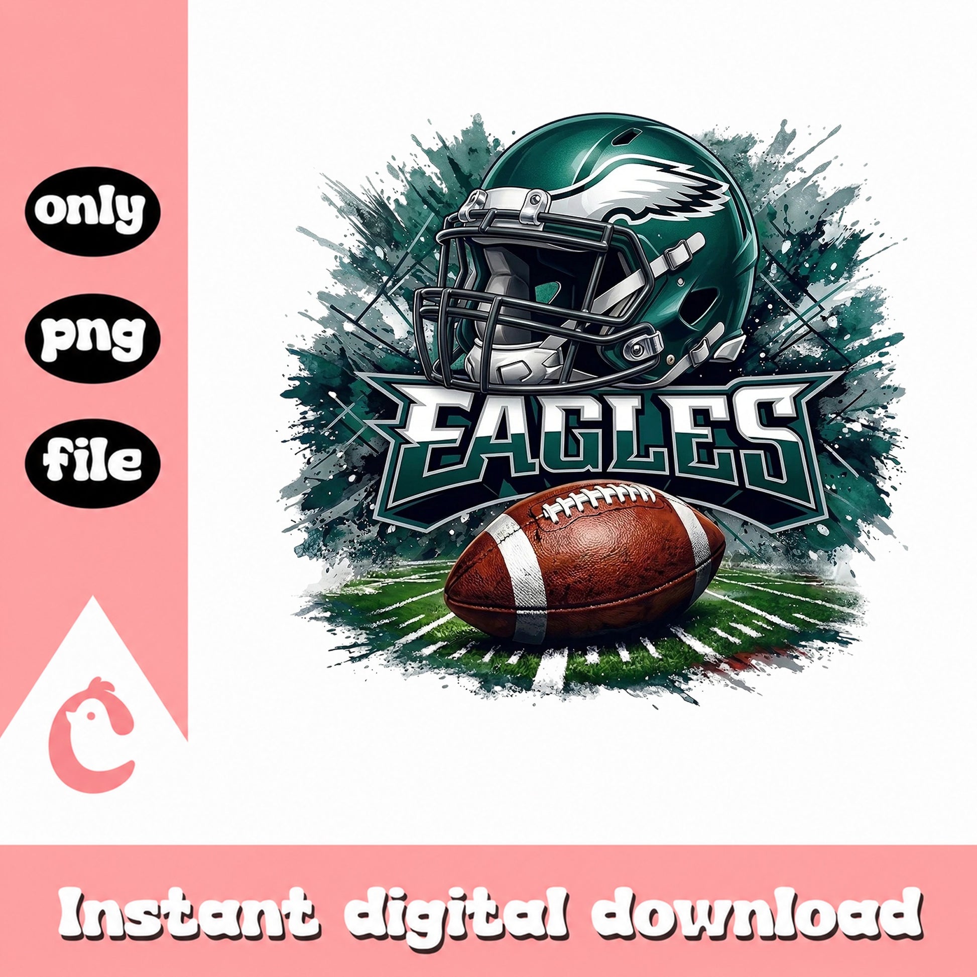 Eagles Football Helmet PNG, Philadelphia Eagles PNG, NFL PNG