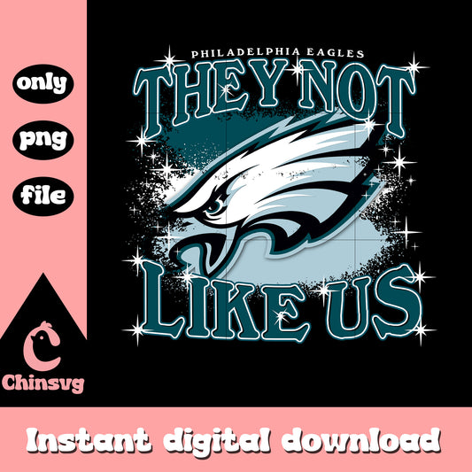 Eagles logo they not like us png, Philadelphia Eagles nfl png