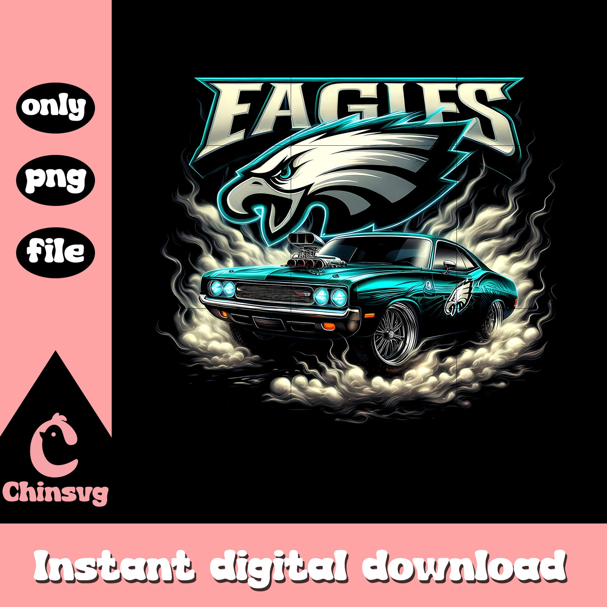 Eagles nfl car muscle designpng, Philadelphia Eagles png