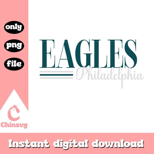 Eagles philadelphia font logo design svg, philadelphia eagles nfl svg