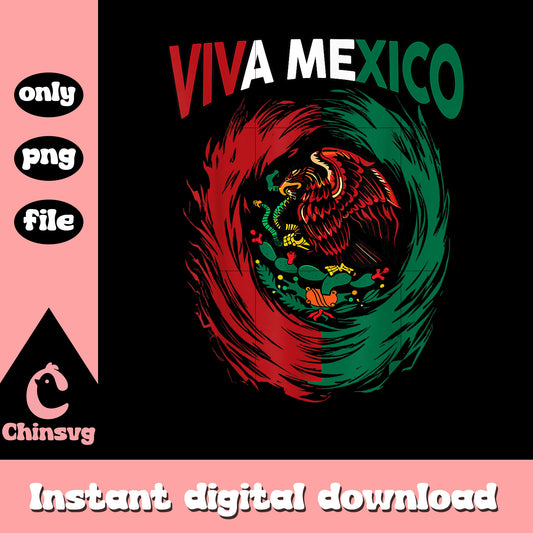 Eagle viva mexico design png, mexico independence day​ png
