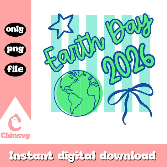 Earth day 2026 coquette design png, earth day art​ png