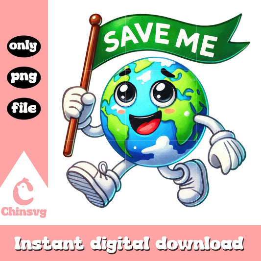 Earth day mascot save me png, google earth day quiz png, earth png
