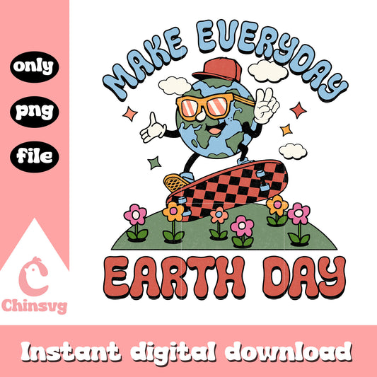 Earth play skateboard make everyday earth day png, when is earth day png