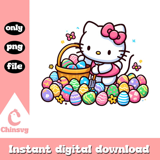 Easter day hello kitty png, hello kitty characters png
