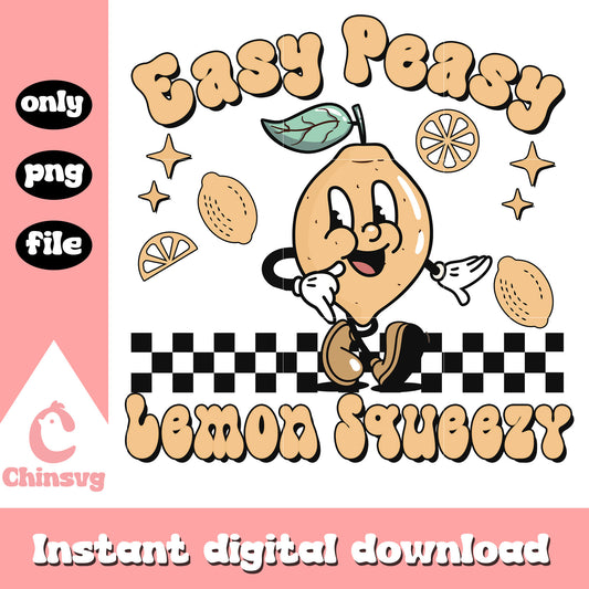 Easy peasy lemon squeezy png, vibes of summer​ png, trending png