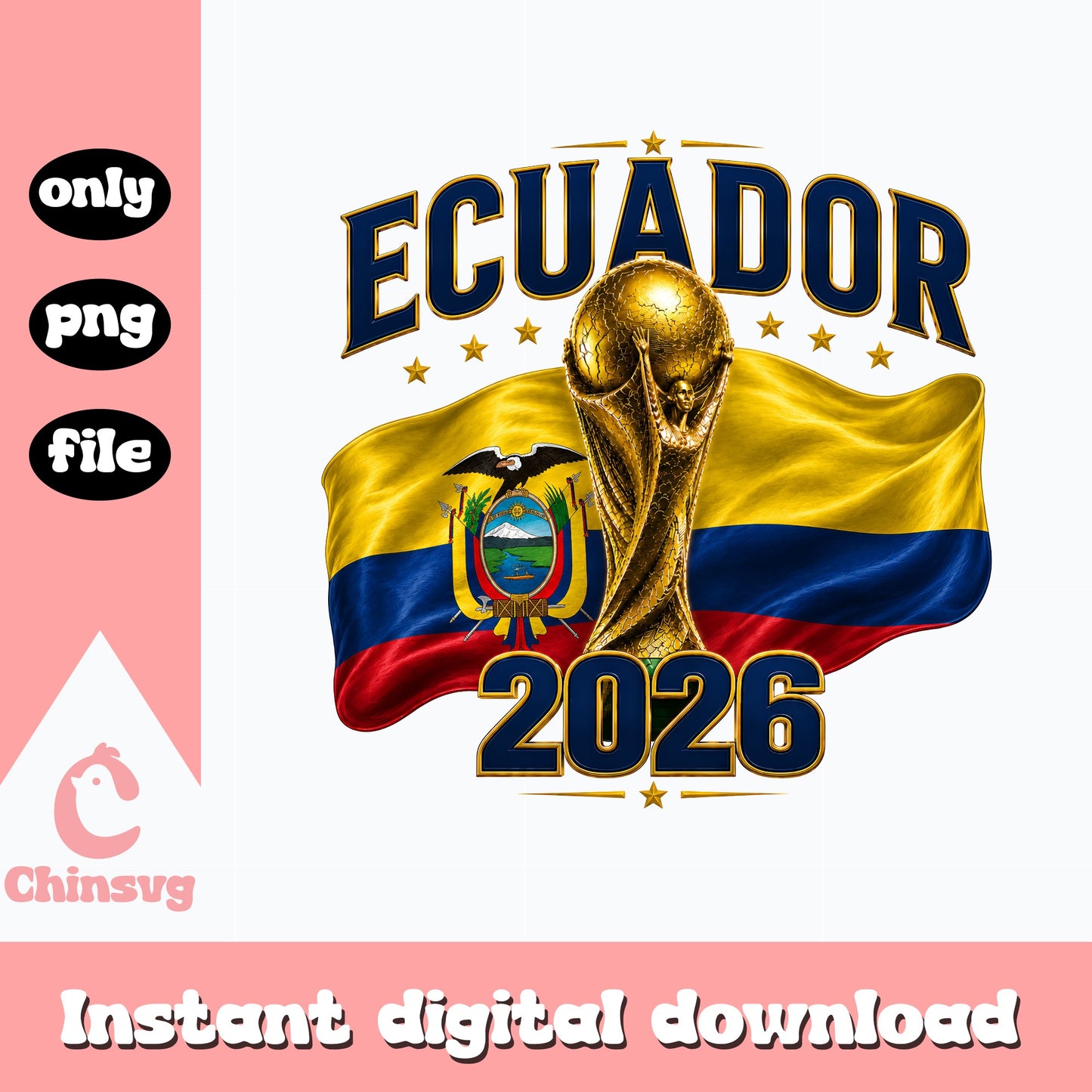 Ecuador 2026 World Cup PNG, Ecuador Flag Soccer PNG, Football PNG