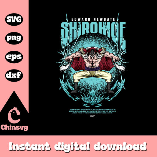 Edward newgate shirohige png, one piece characters png, cartoon png