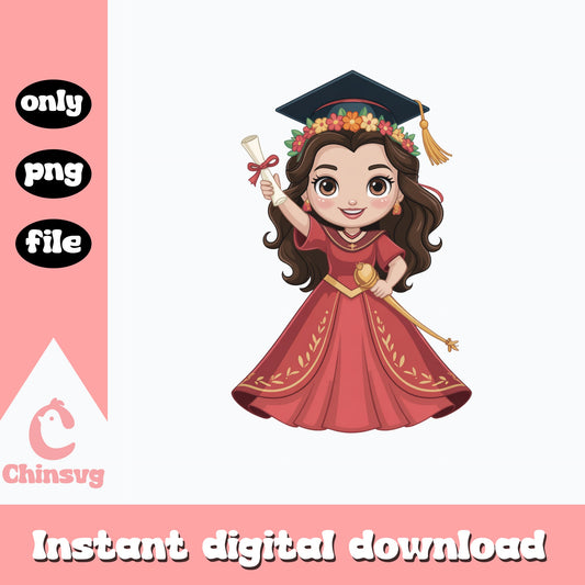 Elena Of Avalor Graduation PNG, Princess Graduate Clipart, PNG