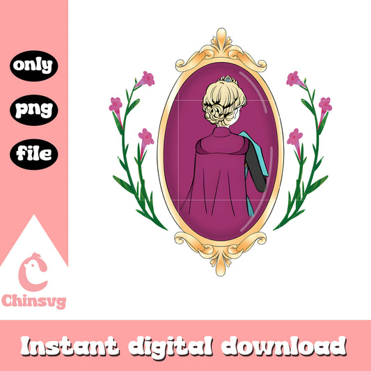 Elsa queen mirror png, frozen characters png, disney png