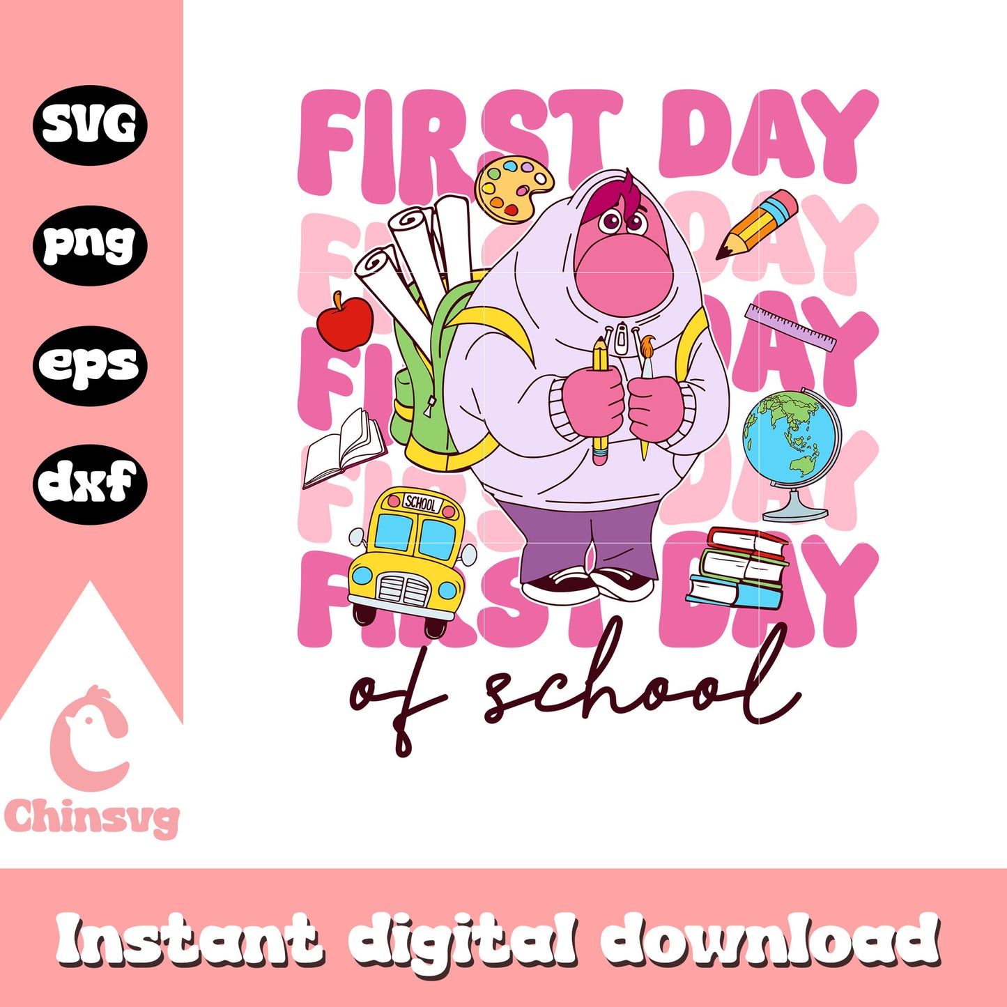 Embarrassment first day of school svg, inside out embarrassment svg