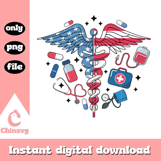 Emergency aesculapius logo america png, aesculapius​ png
