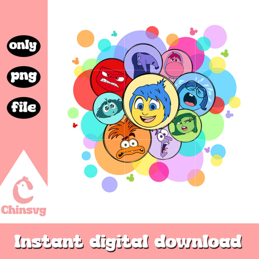 Emotions characters balloon design png, emotions cartoon png