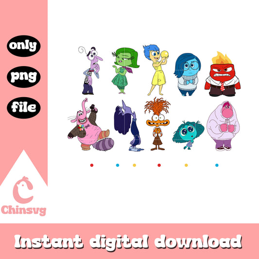 Emotions characters png, friends png, cartoon characters png