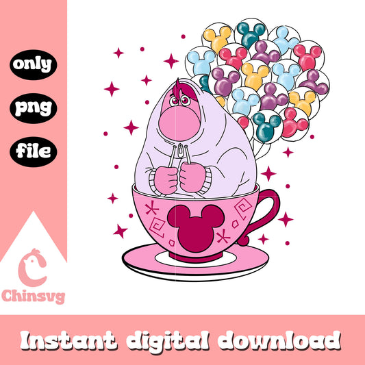 Emotion teacup embarrassment inside out png, embarrassed inside out​ png