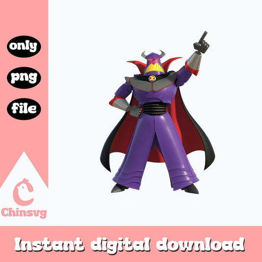 Emperor Zurg PNG, Toy Story Villain Clipart, Disney PNG