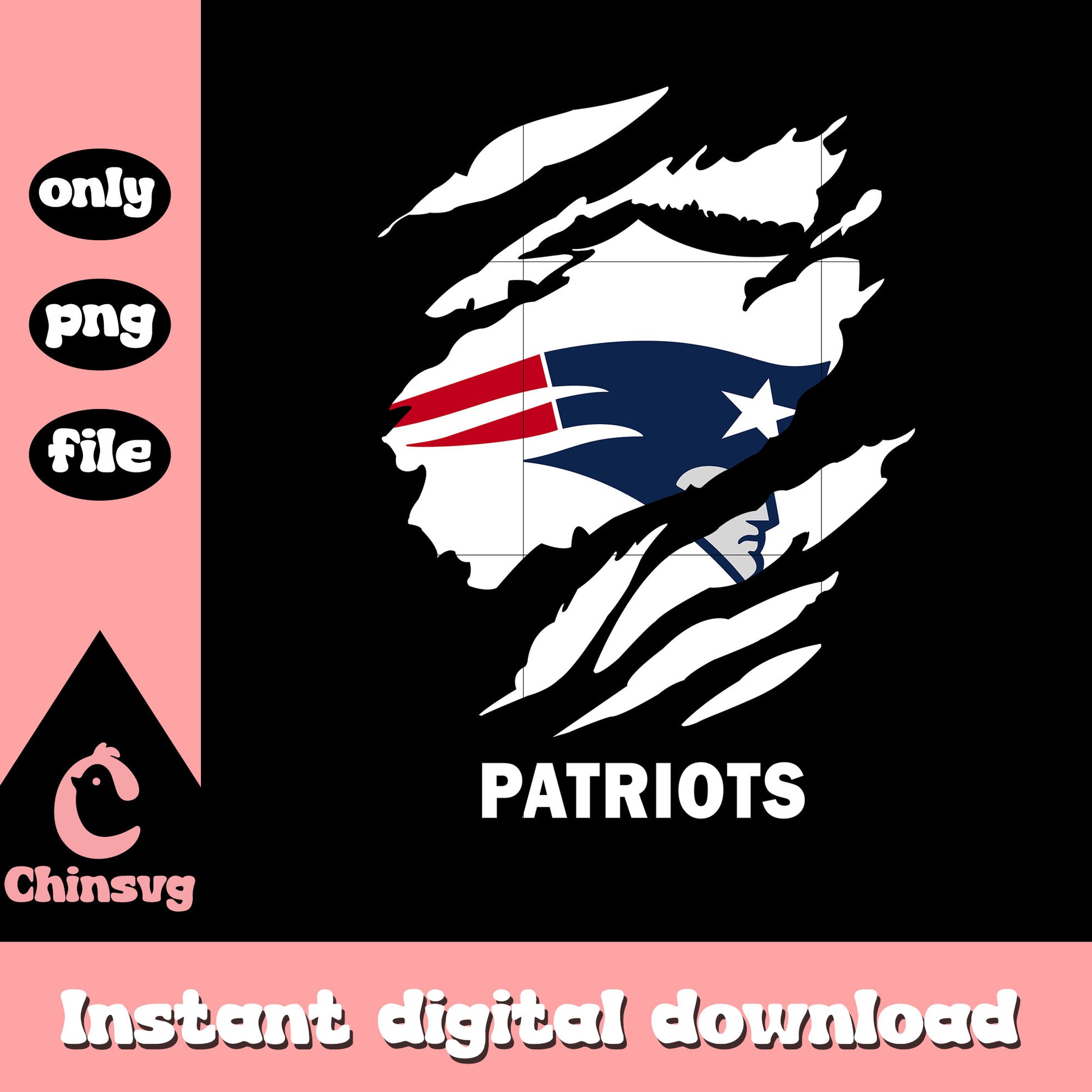 England patriots white paint png, new england patriots nfl​​ png