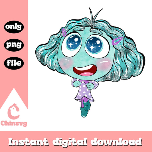 Envy alone inside out design png, inside out 2 envy​​ png
