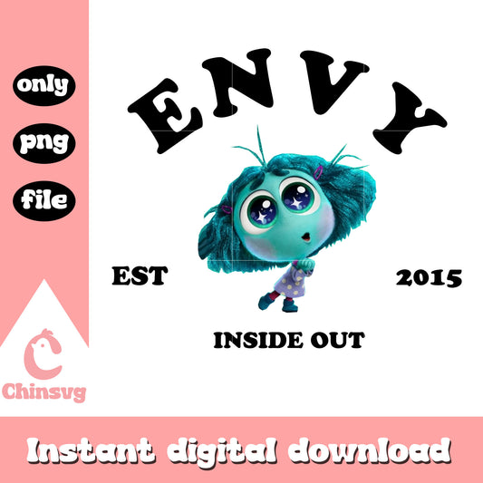 Envy est 2015 inside out character png, envy emotion inside out​​ png