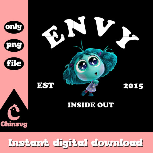 Envy est 2015 inside out design png, envy inside out 2 costume​ png