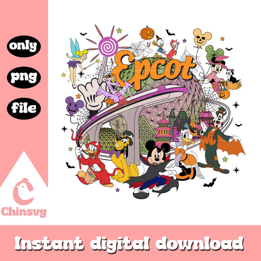 Epcot disney world characters mickey cartoon png, disney walt png