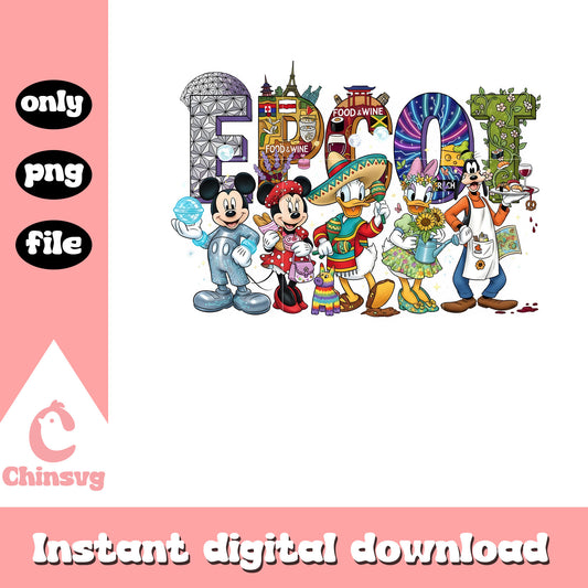 Epcot mouse disney characters design png, disney mickey movie png