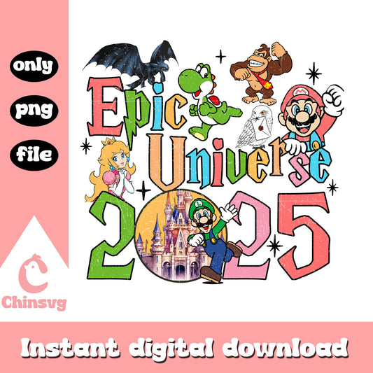 Epic universe 2025 characters png, epic universe cartoon png