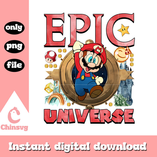 Epic universe mario character design png, mario character png