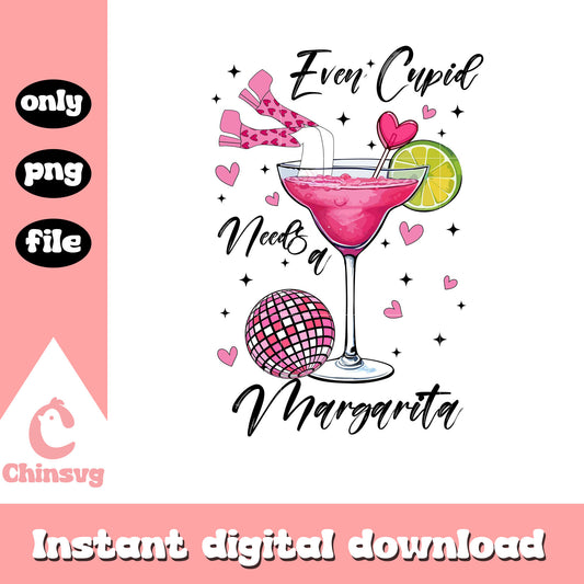 Even cupid need margarita valentine png, margarita png, Cupid png