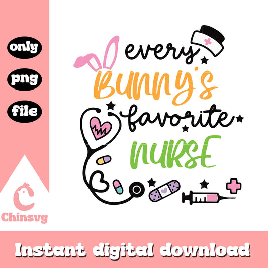 Every bunny's favorite nurse quote png, easter quotes​ png