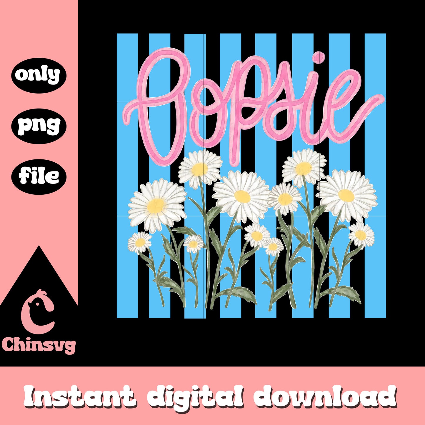 Everyday oopsie daisy stripes png