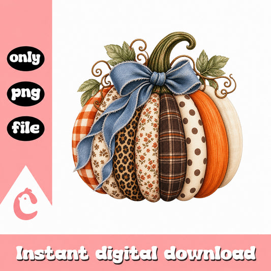 Fall Pumpkin Clipart Bundle, Leopard Print Pumpkin, PNG File