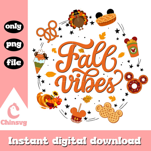 Fall autumn vibes design png, autumn season png, autumn png