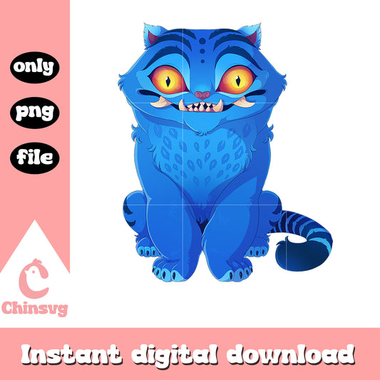 Fanart demon derpy tiger design png, demon derpy character png