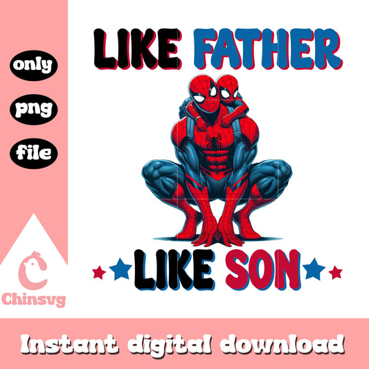 Father's day spiderman and son png, advengers png, marvel png
