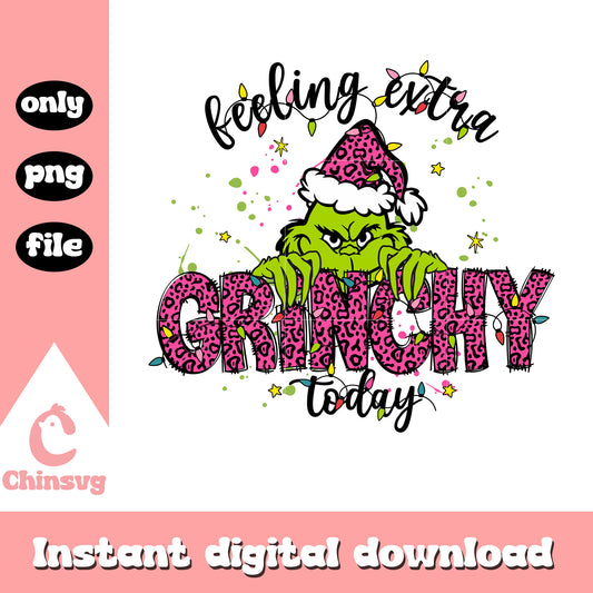 Feeling extra grinchy today png, the grinch the grinch stole christmas png