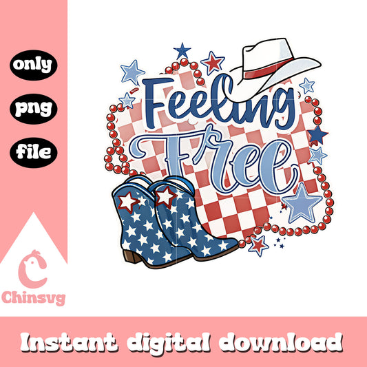 Feeling free 4th of july png, america 4th of july png
