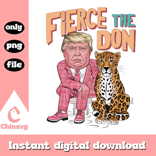 Fierce the don chibi donald trump pink png, funny trump photo​ png