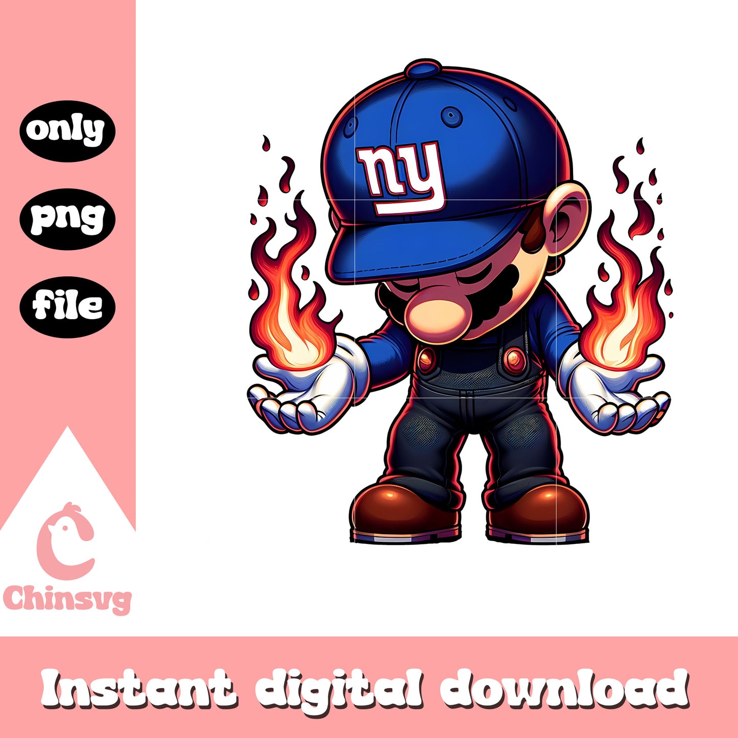 Fire flower new york giants png, 32 nfl teams​ logo png